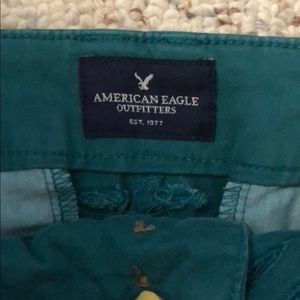 American Eagle Outfitters Shorts - Cute blueish green shorts in great condition! American Eagle Outfitters Shorts - Cute blueish green shorts in great condition!